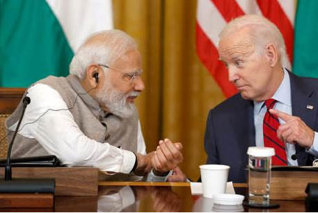 Modi and Biden talking about expanding trade